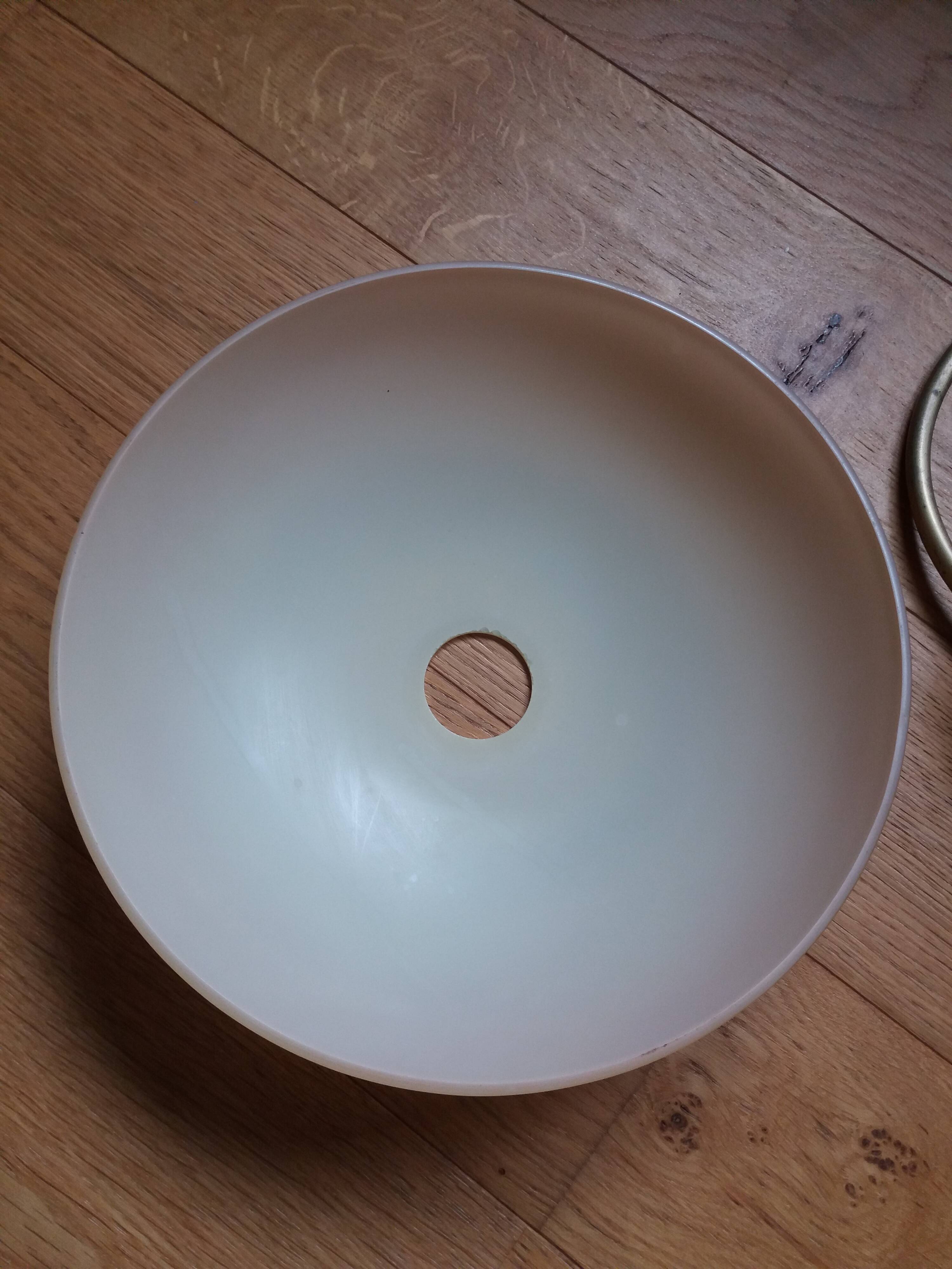 CVL ceiling light pendant glass, brass and wood