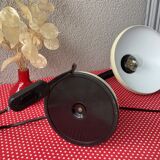 Beige metal space age lamp