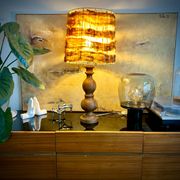 Lampe vintage / bohème chic en bois