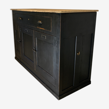 Former black patinated craft furniture