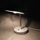 Lampe de table de banquier Art déco en nickel des années 1940, Tchécoslovaquie