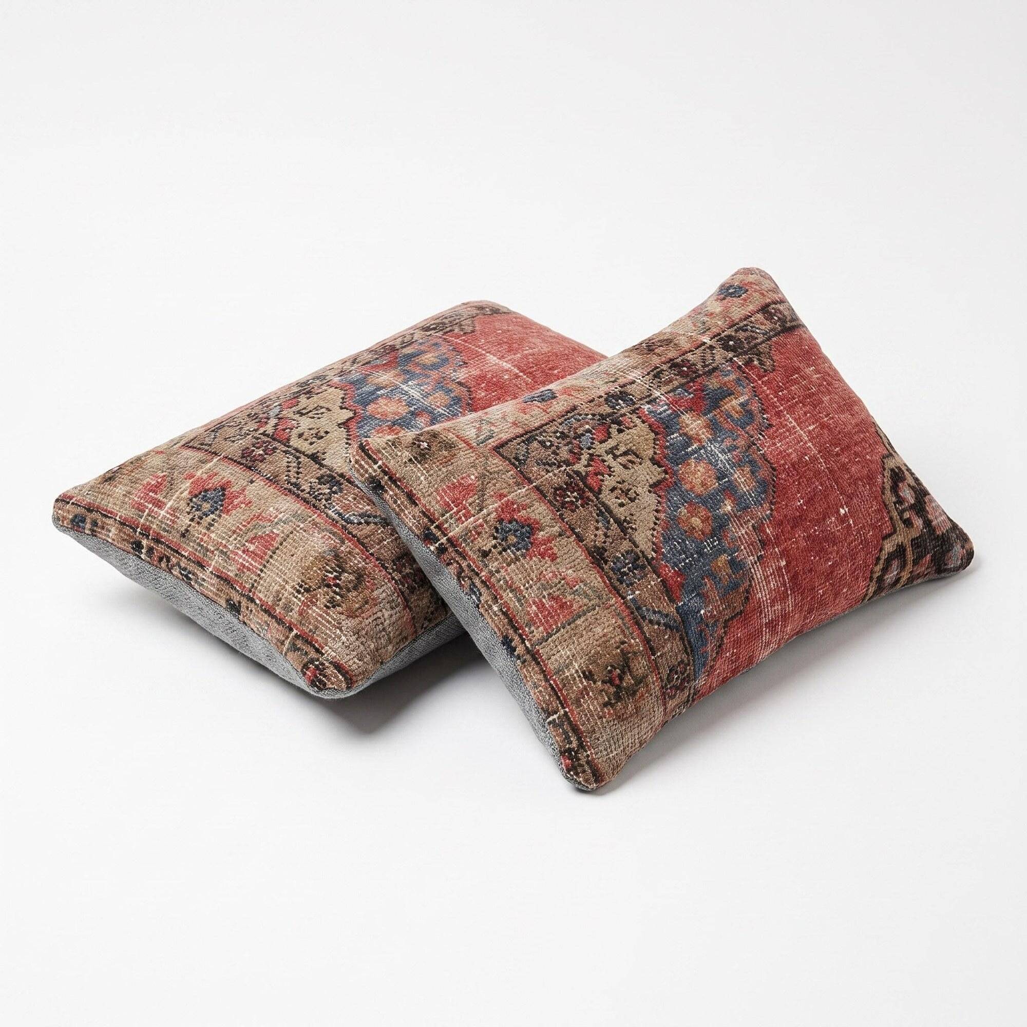 Set of 2 vintage Turkish cushion covers 41x58 cm