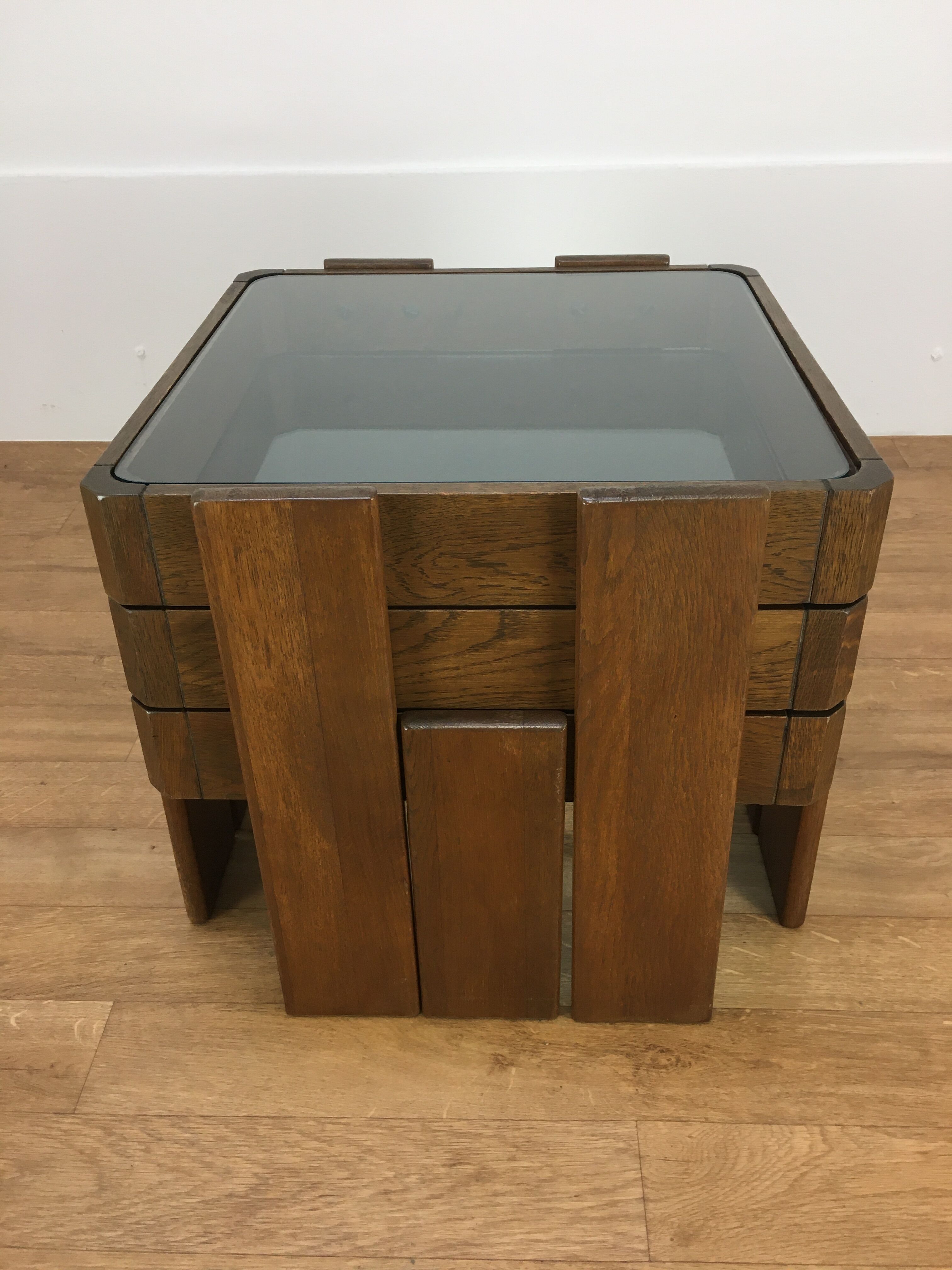 3 trundle tables by Gianfranco Frattini 1960, Italian design