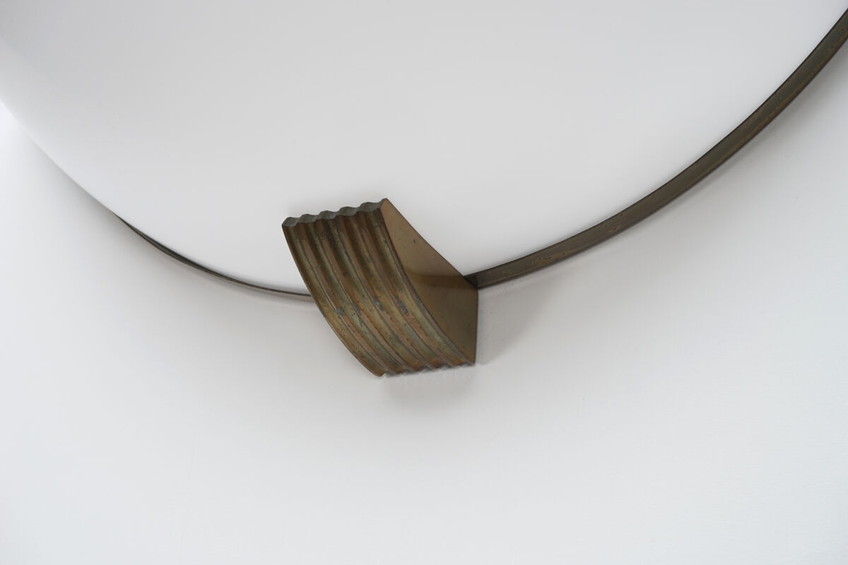 Paire d'appliques Art Déco en laiton et perspex