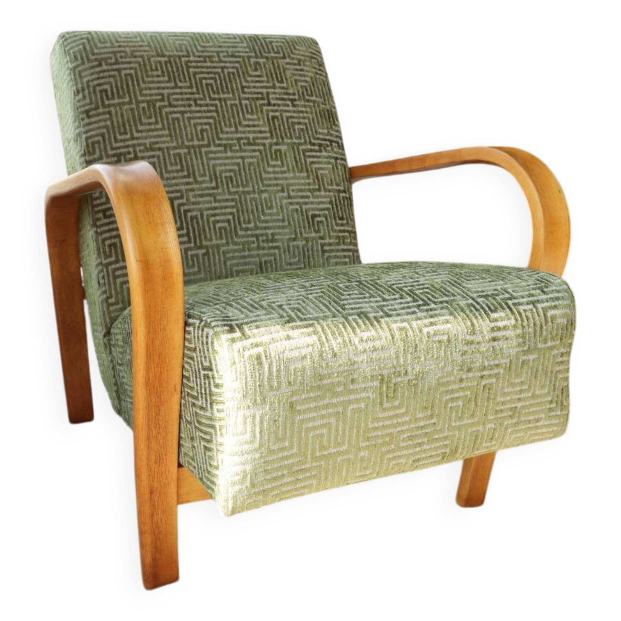 Fauteuil vintage classique par A. Kropacek et K. Kozelka, Tchécoslovaquie, années 1950