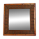 Vintage Square Bamboo and Rattan Mirror Boho 70cm