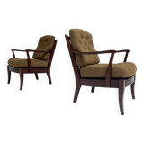 Re-upholstered Swedish arm chair bij Engens Mobelfabrik, 1970s
