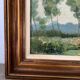 Oil on canvas Landscape with large trees, signed D. Qvyo