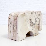Elephant in travertine