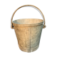 Ancient metal garden bucket