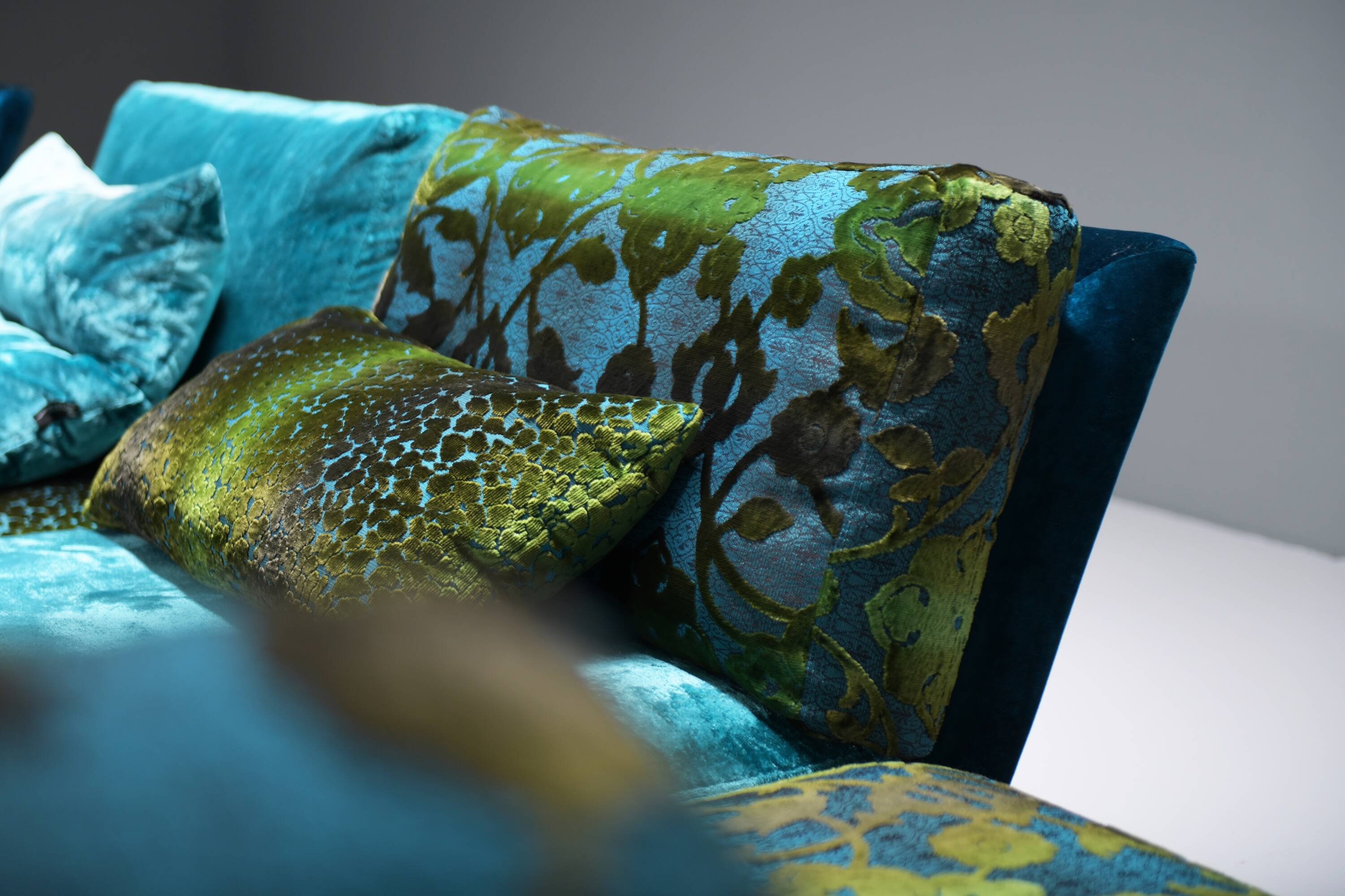 Stunning NAPALI 126 modular velvet sofa by the Bretz Brothers for Bretz Germany