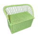 Vintage rattan bench toy chest