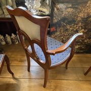 Salon Art Nouveau complet, 1 canapé + 2 fauteuils + 2 chaises, ca 1900