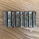 Set of 8 knife holders in enamelled stoneware