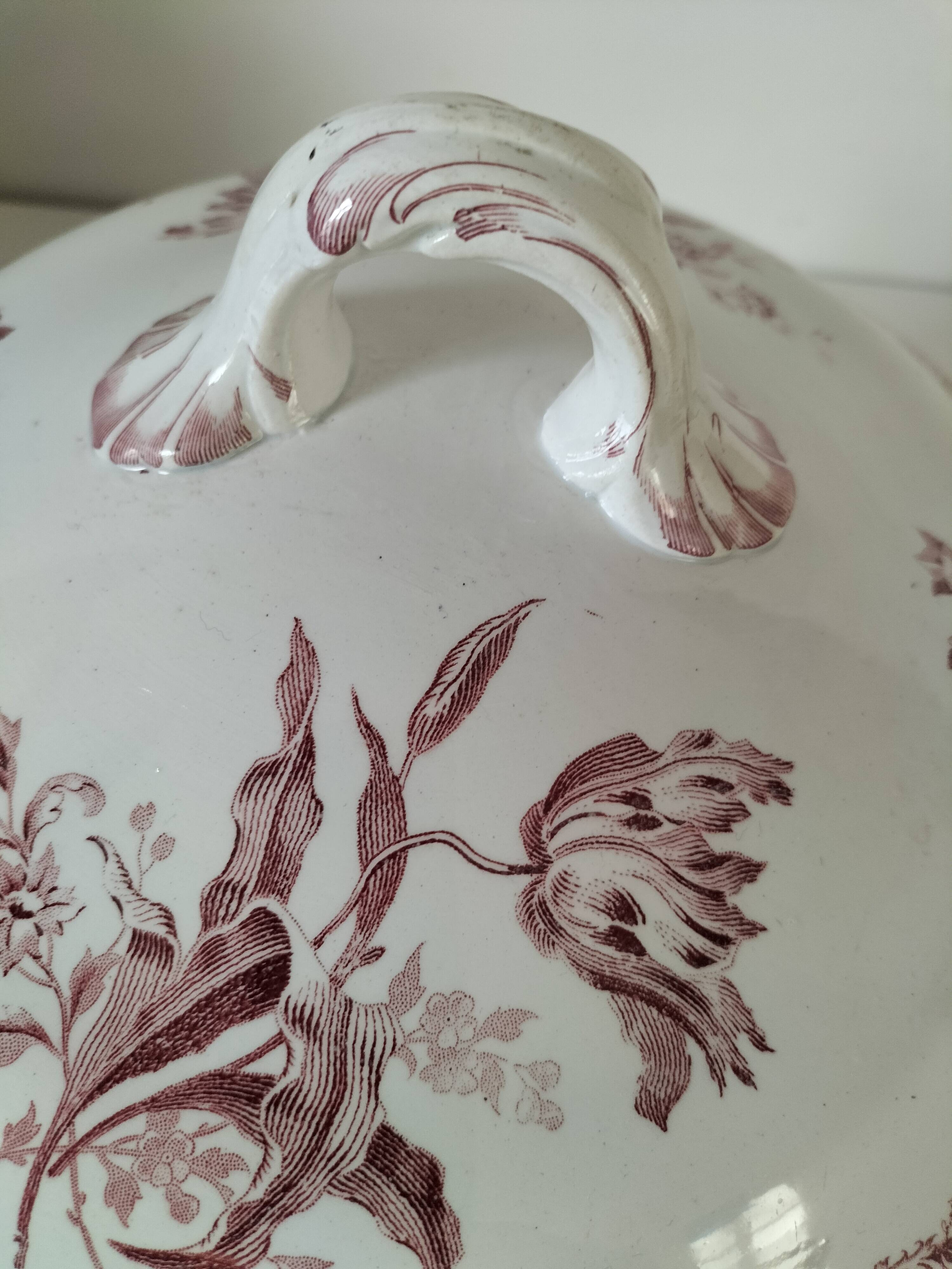 Ironstone soup tureen Sarreguemines Fontanges model (circa 1880–1900),