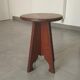 Antique oak stool, folk art