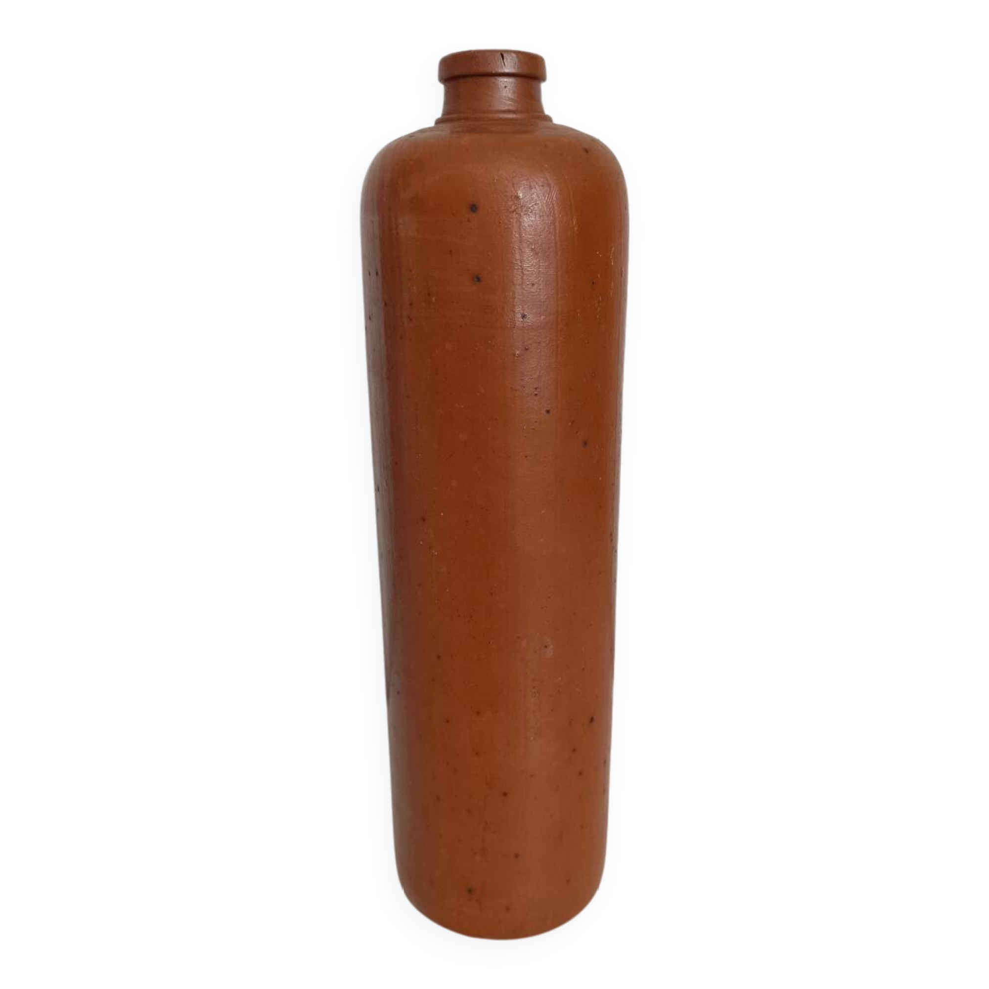 Antique stoneware gin bottle - stoneware vase