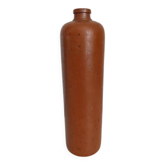 Ancienne bouteille de gin en grès - vase en grès