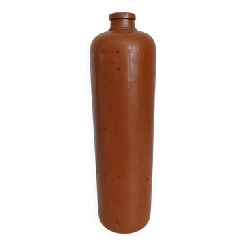 Ancienne bouteille de gin en grès - vase en grès