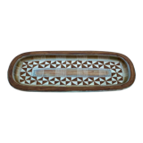 ceramic plate EPOQUE 1950 africanist decoration - signed GUILLOT - FRANCE