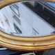 Oval mirror Louis xv period 19th century