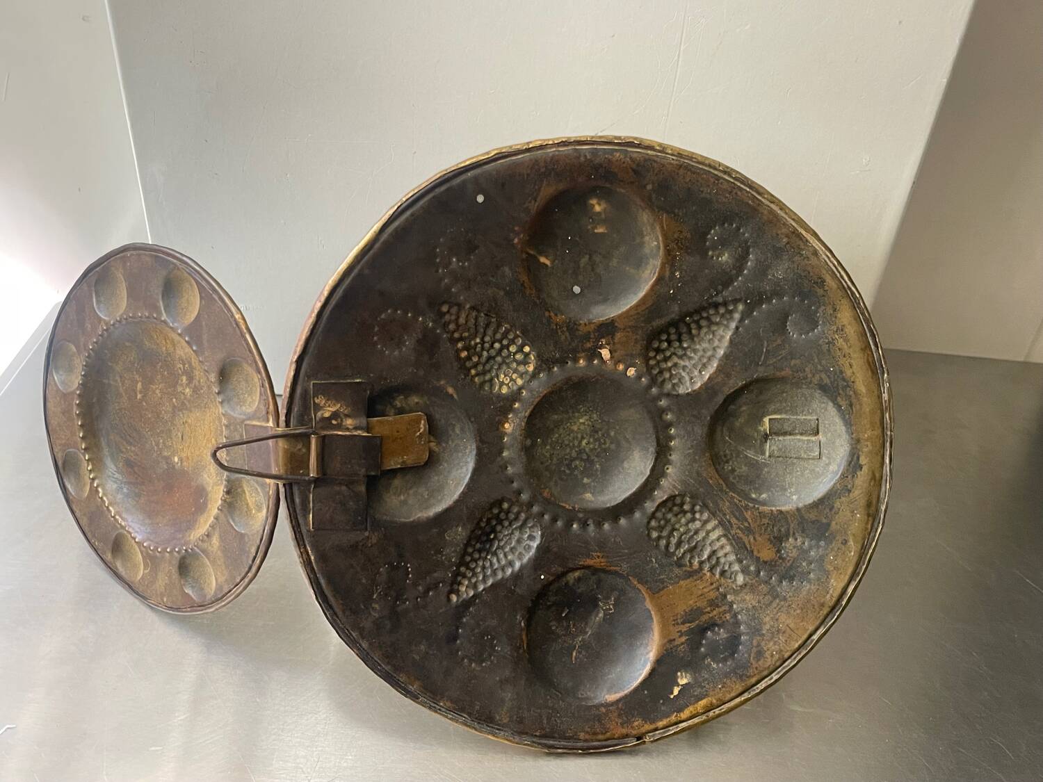 Large Antique  Brass Wall Candle holder  Sconce  height 35 cm