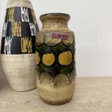 Set of 4 ceramic scheurich west Germany vases , 1970s