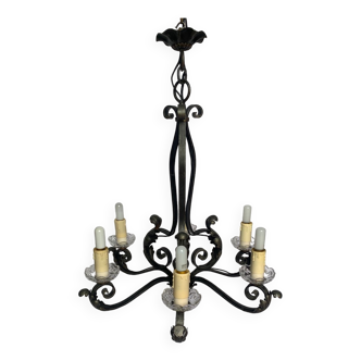 Wrought iron pendant light