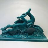 Statue of lemanceau: the deer