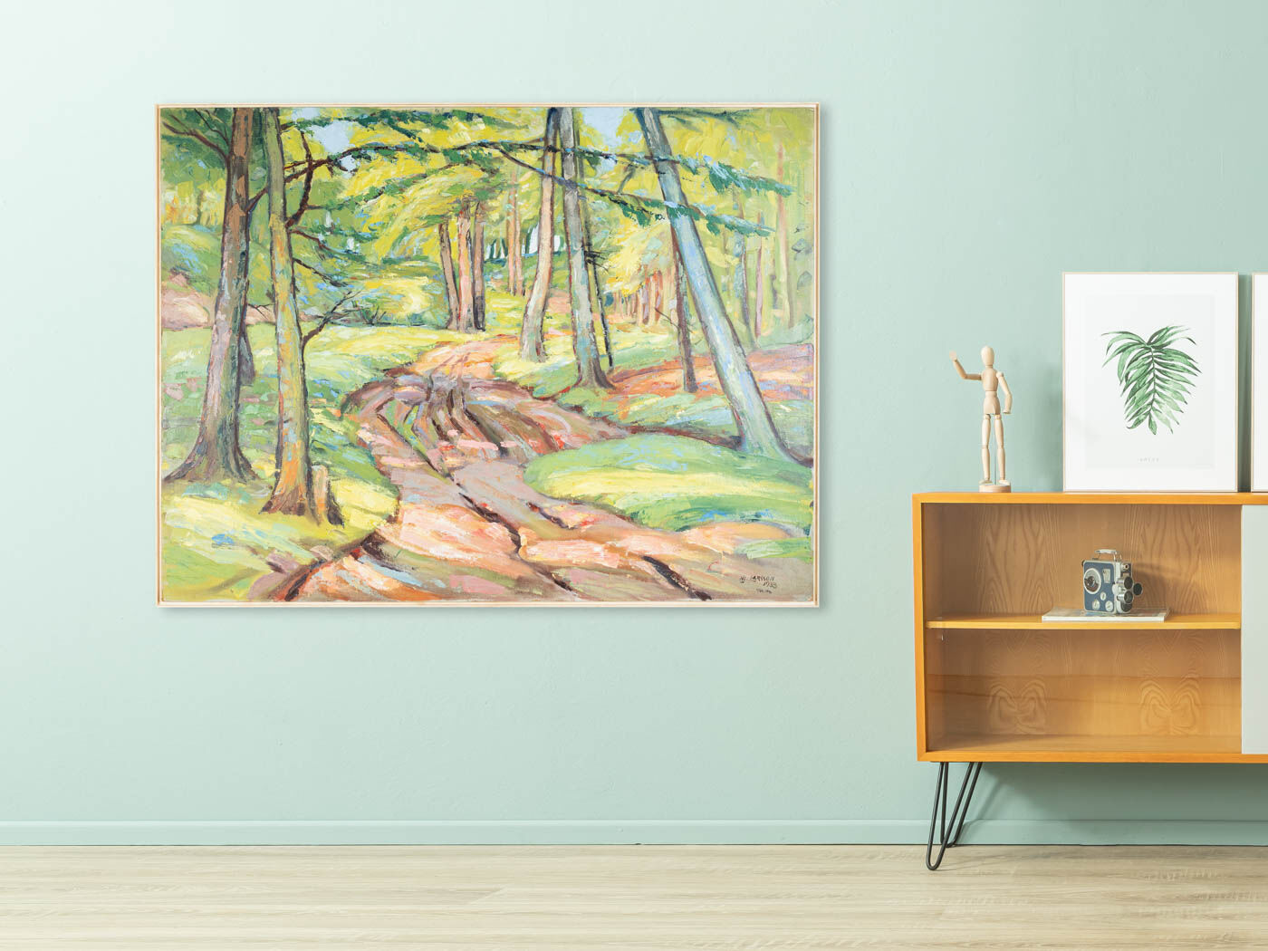 Woodland Walk, Oil on Plate, 124 x 95 cm