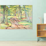 Woodland Walk, Oil on Plate, 124 x 95 cm