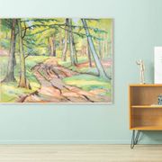 Woodland Walk, Oil on Plate, 124 x 95 cm