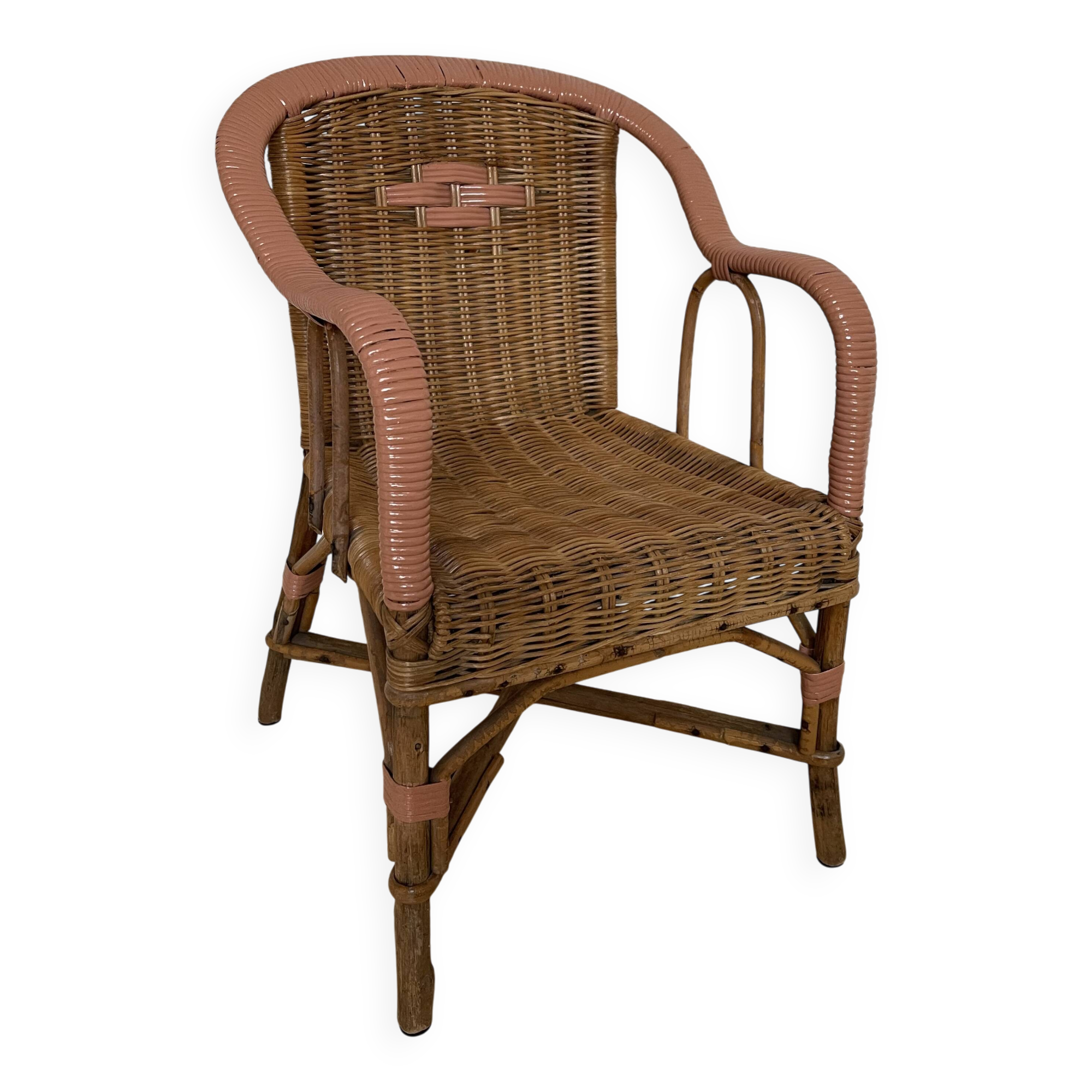 Wicker armchair