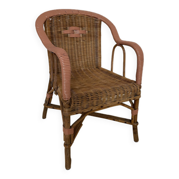 Wicker armchair