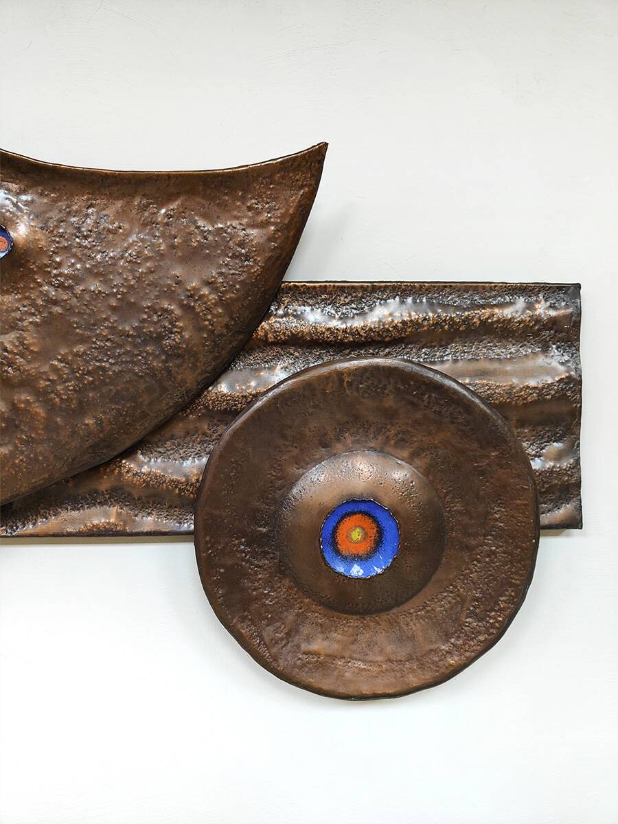 Vintage wall decoration wall art object 'Brutalism'