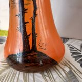 GLASS PASTRY CHIMNEY TRIM SIGNED LEGRAS