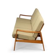 Sand color Sofa Model No. 35 by Arne Wahl Iversen made by Komfort, 1960s
