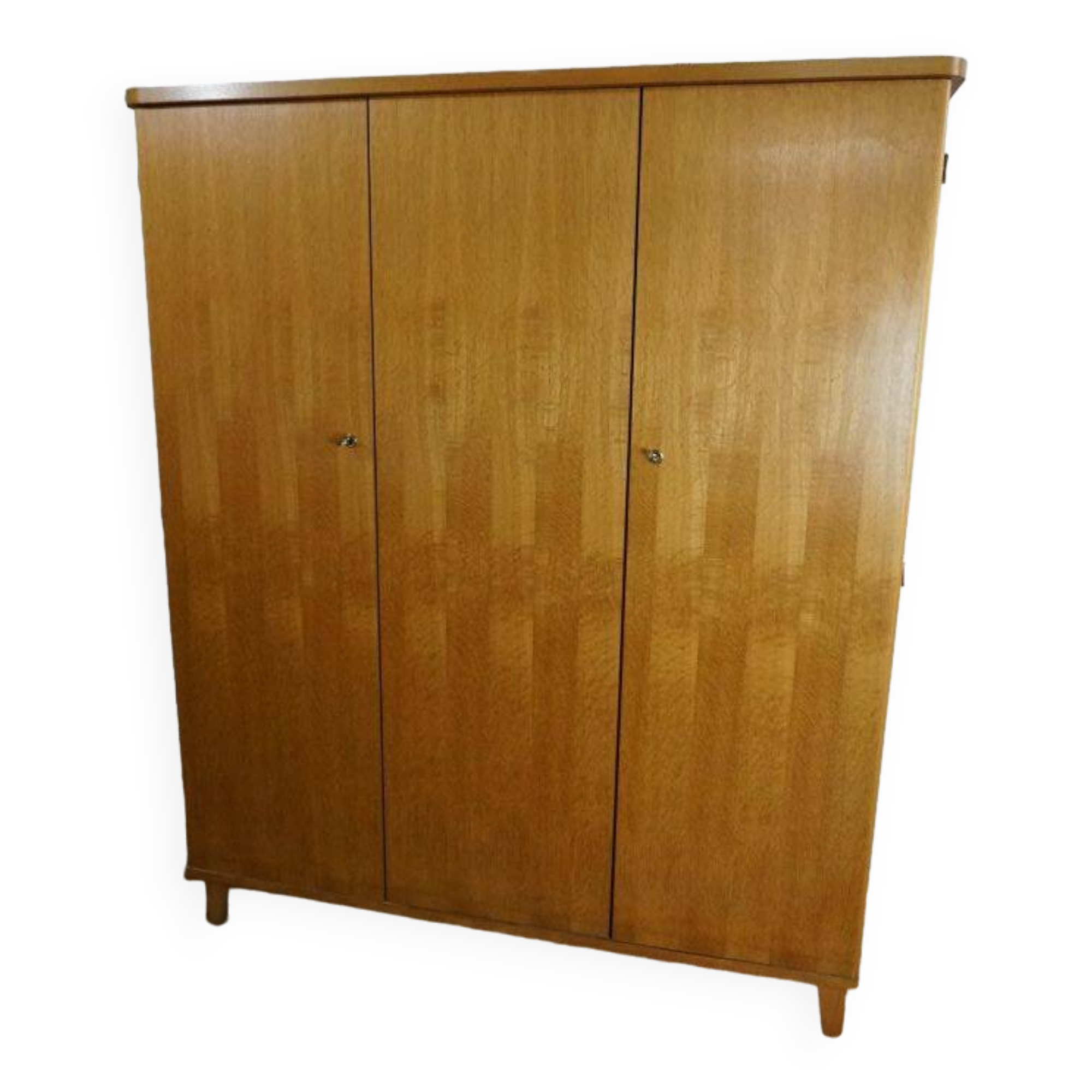 Vintage 60s three-door wardrobe