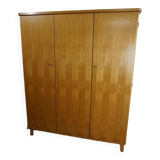 Vintage 60s three-door wardrobe
