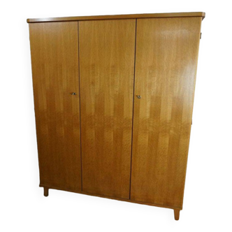 Vintage 60s three-door wardrobe