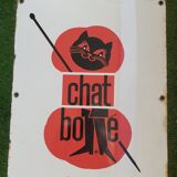 Plaque émaillée Le chat botté