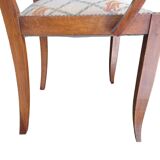 Paire de fauteuils bridge en bois et tissu, 1940