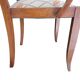 Pair of bridge armchairs in wood and fabric, 1940