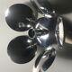 Flower chrome metal pendant 70s