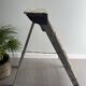 Former stepladder of patinated wood painter