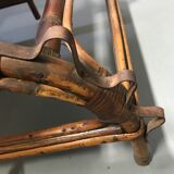 Old rattan armchair