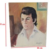 Portrait of a man signed and dated 1974