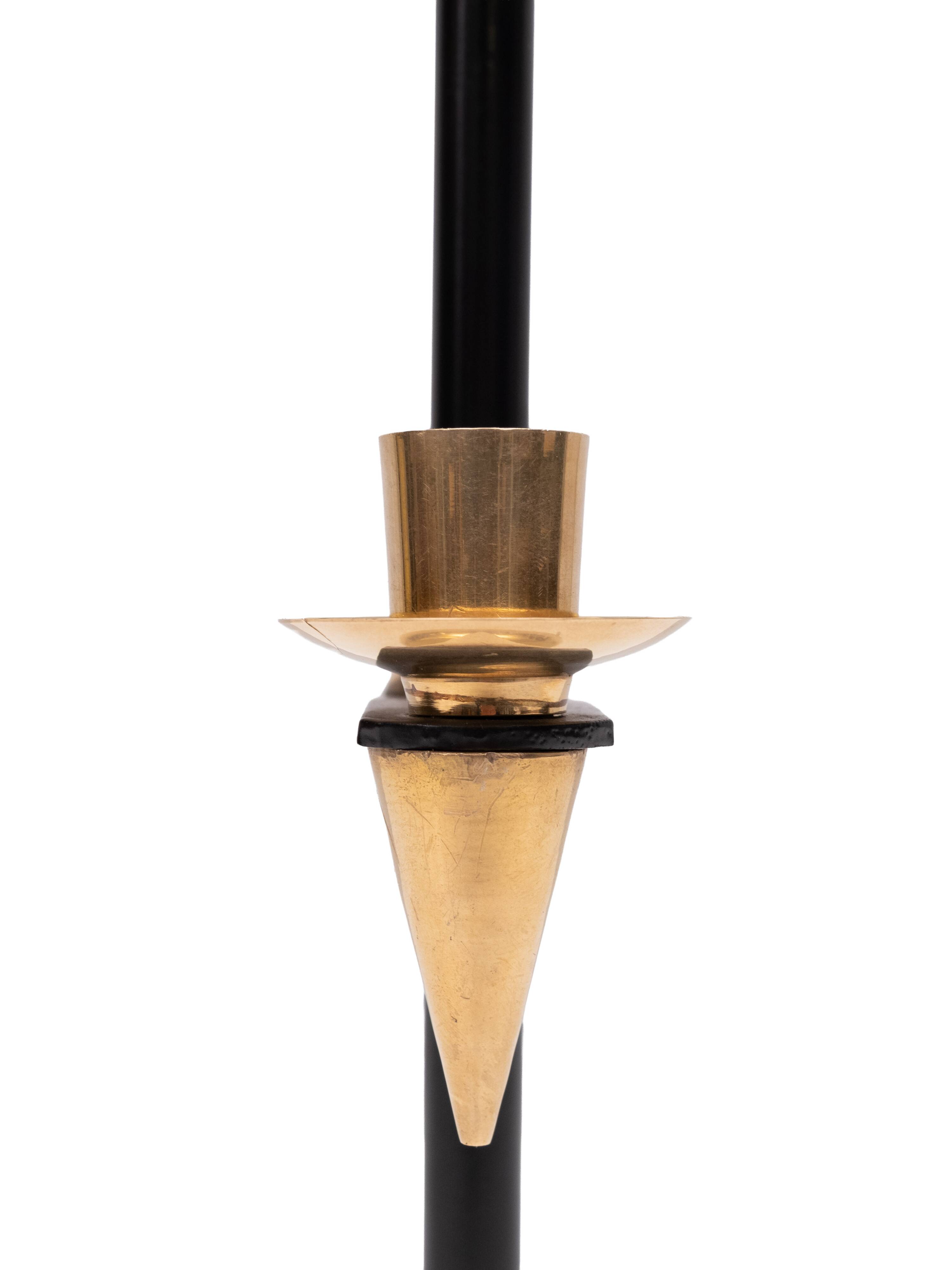 1940s Italian Brass candle stick holder