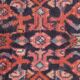 Long handmade vintage persian rug traditional wool carpet- 105x280cm