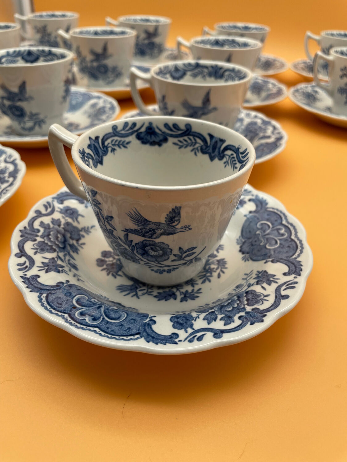 12 coffee cups and saucers Model Windsor Ridgway Staffordshire England